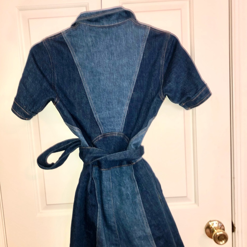 Stoned Immaculate Dark Blue Denim Zip Romper with Belt - Picture 5 of 8